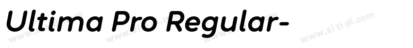 Ultima Pro Regular字体转换